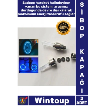 #SibopKapağı Hareket Sensörlü Pembe Mavi Fosforlu Ledli Araba Bisiklet Motor Işıklı Sibop Kapağı 2li