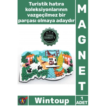 #Magnet Hediyelik Buzdolabı Süsü Turistik Hatıra Eşyası Şık Dekoratif 7x10 Cm İstanbul Temalı Magnet