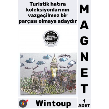 #Magnet Buzdolabı Süsü Turistik Hediyelik Eşya Anı Dekoratif Şık Hatıra İstanbul Temalı Metal Magnet