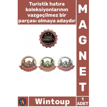 #Magnet Ayasofya Figürlü Yuvarlak Tasarım Dekoratif Hediyelik Eşya Şık İstanbul Temalı Metal Magnet