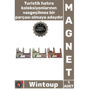 #Magnet Dekoratif Cami Tasarımlı Buzdolabı Süsü Hatıra Şık Hediyelik İstanbul Temalı Metal Magnet