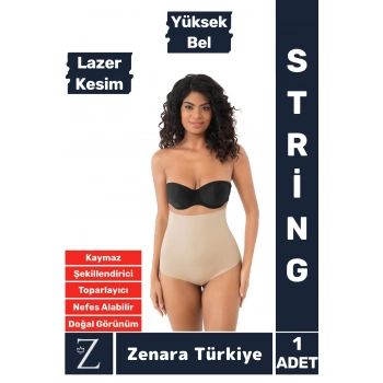 İz Göstermez Kaymaz Vücut Sıkılaştıran Şekillendiren Toparlayan LAZER KESİM Yüksek Bel String Korse