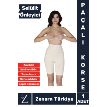İz İç Göstermez Kaymaz Şekillendiren Sıkılaştıran Toparlayan Selülit Önlemeye Yardımcı Paçalı Korse