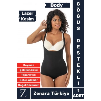 İz İç Göstermez Kaymaz Vücut Sıkılaştıran İncelten Toparlayan LAZER KESİM Gögüs Destekli Body Korse