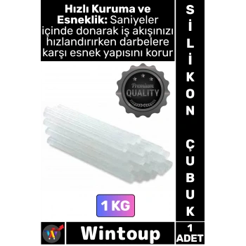 #Mum Şeffaf Sıcak Hızlı Yapıştırıcı Güçlü Hırdavat Hobi Onarım Kalın Mum Silikon Çubuğu 11.3 Mm 1 Kg