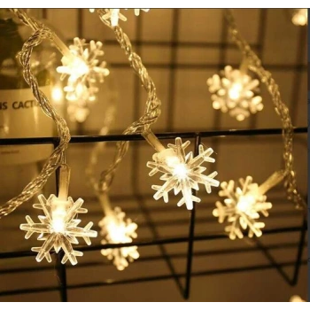 Kar Tanesi 5m 28 Led Gün Işığı Kar Tanesi:4cm MZ-16-18