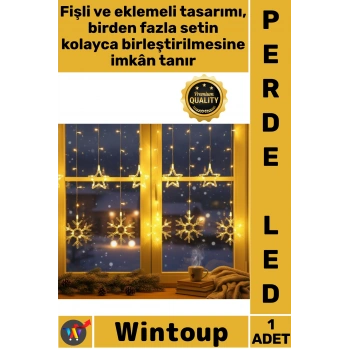 Kar Tanesi Perde Led