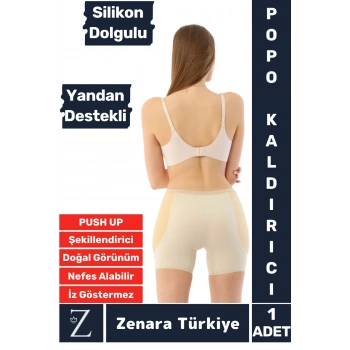 Kaymaz İz İç Göstermez PUSH UP Popo Kaldırıcı Şekillendiren Yandan Destekli Dolgulu Şort Korse