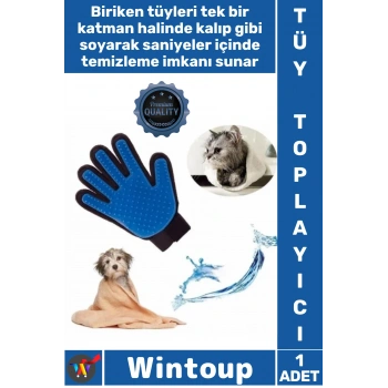 #Eldiven Masaj Etkili Silikonlu Evcil Hayvan Tüy Temizleyici Sağ El Kedi Köpek Tüy Toplama Eldiveni