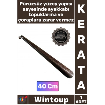 #Kerata Sağlam Kalın Demir Dayanıklı Ergonomik Uzun Ayakkabı Çekeceği Kerata Metal Çekecek 40 Cm
