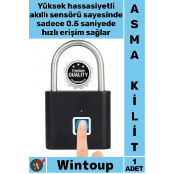 #Kilit Biyometrik Su Geçirmez Hızlı Kapı Dolap Valiz Mini Akıllı Parmak İzi İle Çalışan Asma Kilit