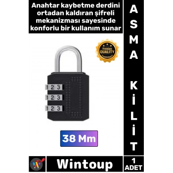 #Kilit Çelik Gövde Güvenli Metal Su Geçirmez Uzun Ömürlü Dayanıklı Kaliteli Şifreli Asma Kilit 38 Mm