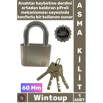 #Kilit Sertleştirilmiş Çelik Kanca L Mekanizma Disk Kilit Güvenli Sağlam Şık Krom Asma Kilit 60 Mm