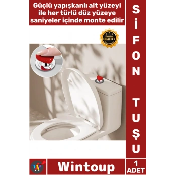 #SifonTuşu Estetik Pratik Banyo Dekoratif Yapışkanlı Montaj Rahat Kalp Tasarımlı Klozet Sifon Tuşu