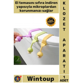 #KlozetAparatı Hijyenik Tuvalet Kapağı Pratik Şık Mikrop Mantar Tasarımlı Klozet Kaldırma Aparatı