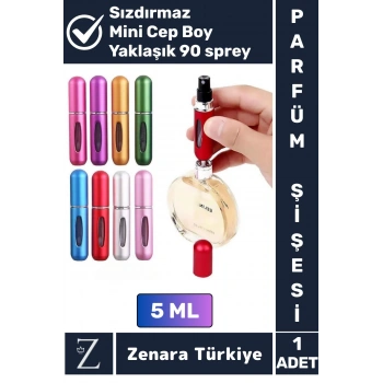 Kompakt Cep Boy Doldurulabilir Taşınabilir Sızdırmaz Pratik Çanta Boy Mini Cep Parfümü Şişesi 5 ML