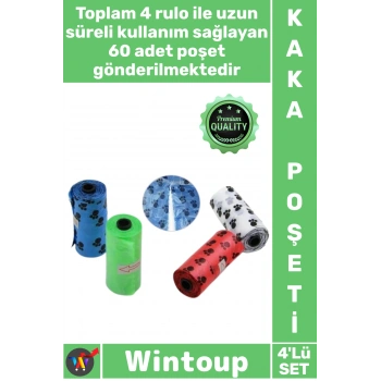 #Poşet Sızdırmaz Dayanıklı Rulo Yedek Dışkı Toplama Poşeti Renkli Set Sağlam Köpek Kaka Poşeti 4lü