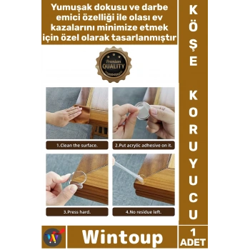 #KöşeKoruması Darbe Emici Bebek Güvenlik Mobilya Koruyucu Silikon Şeffaf Masa Kenarı Köşe Koruması