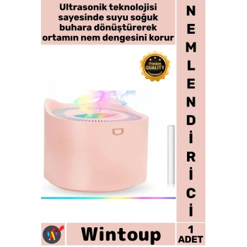 #Nemlendirici Ultrasonik Sessiz Gece Lambası Dekoratif Kuğu Figürlü Oda Nemlendirici Buhar Makinesi