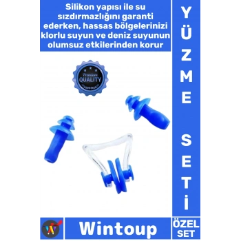 #YüzmeSeti Silikon Su Geçirmez Yüzücü Aksesuarı Profesyonel Yumuşak Kulak Burun Tıkayıcı Havuz Seti