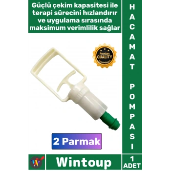 #Hacamat Premium Vakumlu Ergonomik Manuel Terapi Masaj Kupa Çekme Kaliteli 2 Parmak Hacamat Pompası