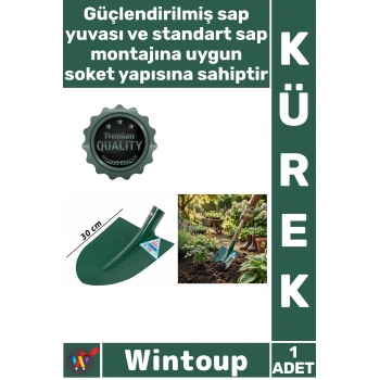 #Kürek Dayanıklı Bahçe Toprak Kazma Harç Karma Şantiye Sağlam Çelik Yeşil İnşaat Küreği 25 X 30 Cm