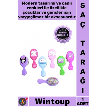 #Tarak Özel Seri Karakter Tasarımı Kaliteli Ergonomik Pratik Çocuk Genç Şık Anime Figürlü Saç Tarağı