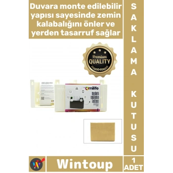 #Kutu Duvar Tipi Kablo Düzenleyici Organizer Sağlam Plastik Şık Modem Saklama Kutusu 25 X 15 X 6 Cm