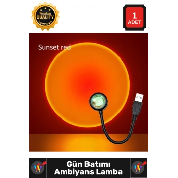 #Lamba Fotoğraf Çekim Esnek Gövde Dekoratif Taşınabilir USB Sunset Gün Batımı Ambiyans Işığı Lamba