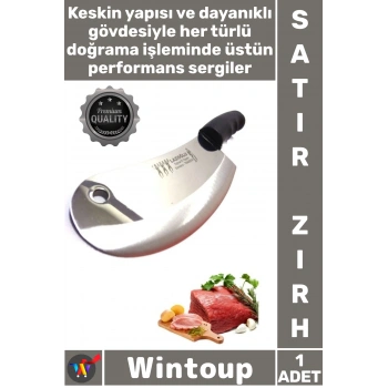 #Zırh Çelik Mutfak Şef Profesyonel Paslanmaz Keskin Salata Soğan Bıçağı Pide Kesici Şık Satır Zırh