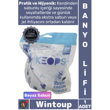 #Lif Konfor Masaj Etkili Pratik Köpüklü Yumuşak File Ergonomik Beyaz Sabun Kokulu Sabunlu Banyo Lifi