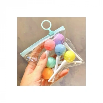Lolipop Tasarımlı Fosforlu Kalem Seti