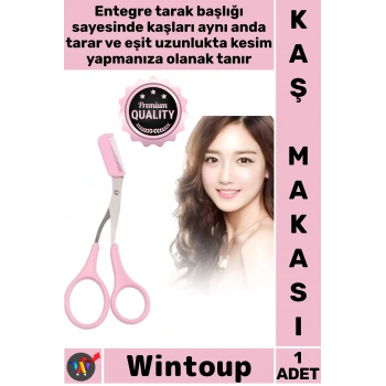#Makas Ergonomik Tasarım Hassas Şekillendirme Profesyonel Bakım Set Mini Taraklı Kaş Düzeltme Makası