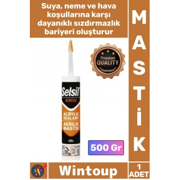 #Mastik Sızdırmazlık Dolgu Malzeme Boyanabilir Esnek Yalıtım Beyaz Silikonize Akrilik Mastik 500 Gr