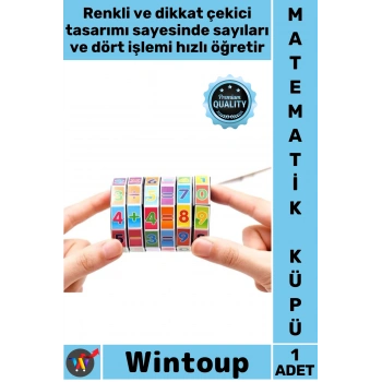 #MatematikKüpü Okul Öncesi Zeka Geliştirici Montessori Dört İşlem Sayı Sayma Matematik Eğitici Küpü