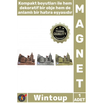 #Magnet Hediyelik Şehir Hatırası Dekoratif Dayanıklı Kaliteli Metal İstanbul Temalı Yöresel Magnet