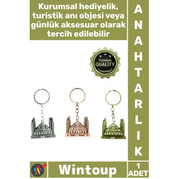 #Anahtarlık Hediyelik İstanbul Hatıra Dayanıklı Şık Model Özel Kaplama Metal Sultanahmet Anahtarlık