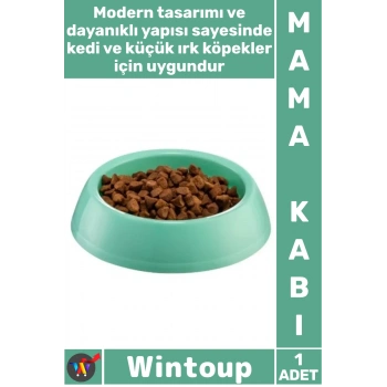 #Mama Pet Evcil Hayvan Kabı Sağlam Dayanıklı Plastik Yıkanabilir Kedi Köpek Küçük Yuvarlak Mama Kabı