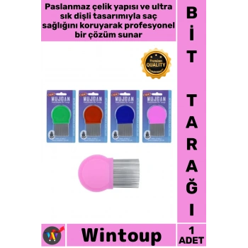 #BitTarağı Profesyonel Metal Sık Dişli Paslanmaz Çelik Hijyenik Etkili Saç Temizliği Bit Tarağı Uzun