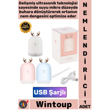 #Nemlendirici Ultrasonik Sessiz Gece Aroma Terapi USB Portatif Şık Tasarım GEYİK HAVA NEMLENDİRİCİ