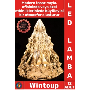 #Led Yılbaşı Dekorasyon Aydınlatma Estetik Şık Model Cafe Christmas Süs Noel Ağacı Led Lamba 12li