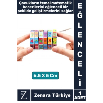 Okul Öncesi İnteraktif Temel Matematik Toplama Çıkarma Çarpma Bölme Dört İşlem Öğretici Oyun Küpü