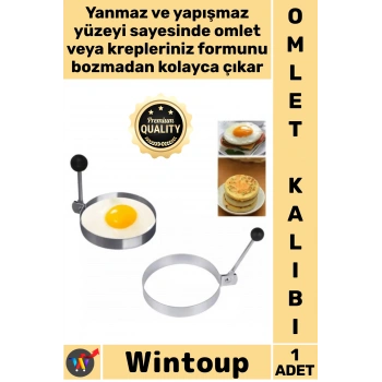 #OmletKalıbı Kahvaltı Sunum Yanmaz Yapışmaz Mutfak Gereçleri Pratik Metal Yuvarlak Omlet Krep Kalıbı