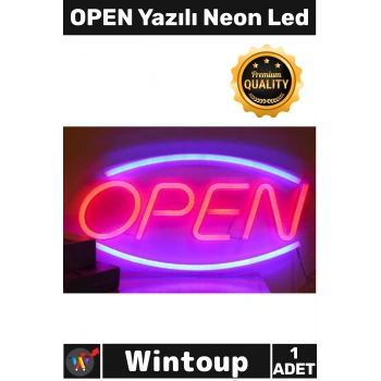 OPEN Yazılı Neon Led