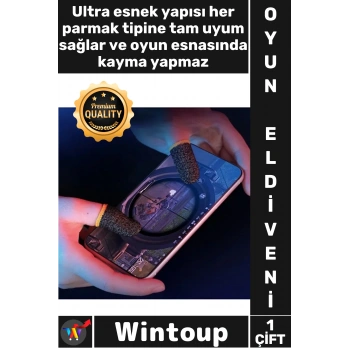 #Eldiven Mobil Oyun Pubg Cod Mobile Hassas Dokunmatik Fiber Profesyonel Kontrol Oyun Parmak Eldiveni