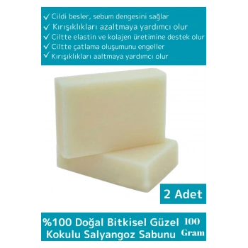 Özel Doğal Üretim %100 Organik Bitkisel Güzel Kokulu Salyangoz Sabunu Tüm Vücut Cilt Sabunu 2li