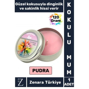 Özel Metal Kutu Arınma Huzur Meditasyon Yoga Esans Sakinlik Veren Dekoratif Oda Kokusu Mum 120 Gram