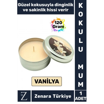 Özel Metal Kutu Arınma Huzur Meditasyon Yoga Esans Sakinlik Veren Dekoratif Oda Kokusu Mum 120 Gram