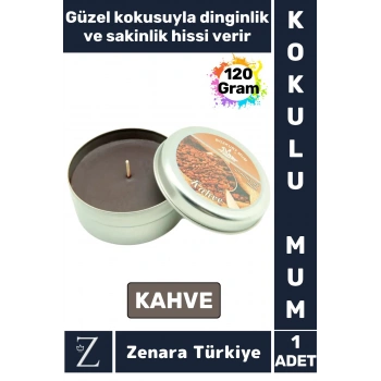 Özel Metal Kutu Arınma Huzur Meditasyon Yoga Esans Sakinlik Veren Dekoratif Oda Kokusu Mum 120 Gram