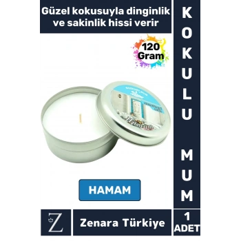 Özel Metal Kutu Arınma Huzur Meditasyon Yoga Esans Sakinlik Veren Dekoratif Oda Kokusu Mum 120 Gram